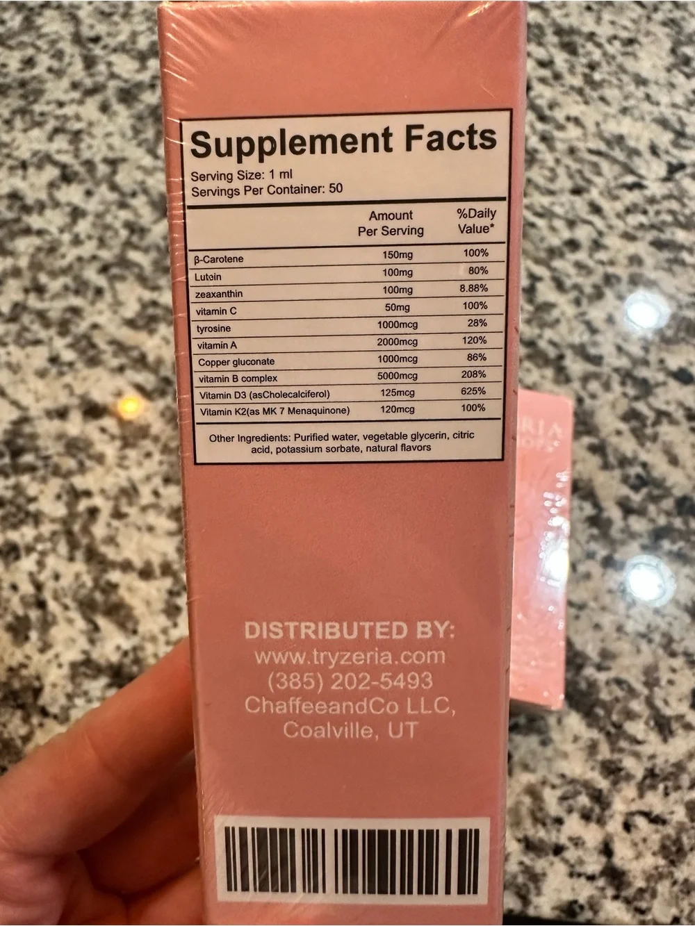Zeria skin tanning drops